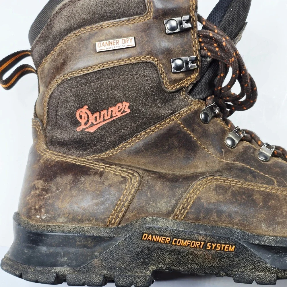 Danner Crafter 8 Brown Waterproof Work‎ Boots Mens 8 Danner Dry Comfort System